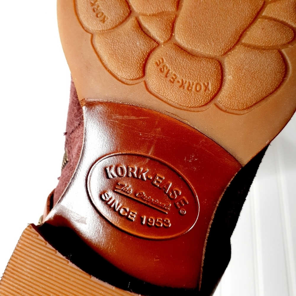 NEW Kork-Ease® Kenai  Burgundy Leather Bootie C296 - Picture 9 of 11